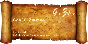 Graff Zsuzsa névjegykártya